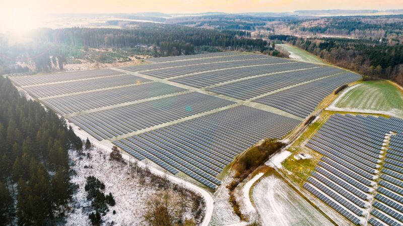 Simulation der Photovoltaik-Freiflächenanlage von Wieland.