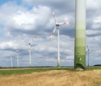 Zu sehen ist der 25-Megawatt-Windpark in Heinsberg, den Enova Value erworben hat.