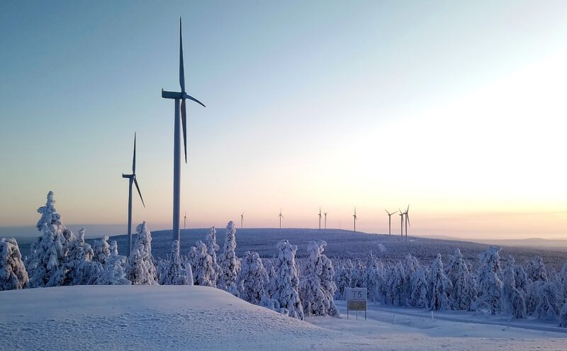 Zu sehen ist einer der Windparks von Nordex in Finnland.