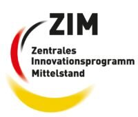 Zu sehen ist das Logo Zentrales Innovationsprogramm Mittelstand (ZIM), das das ZIM-Netzwerk Green Meth fördert.