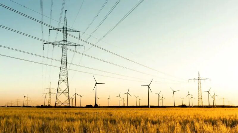 Windenergie-Anlagen und Stromnetze, der Netzausbau ist für die Windenergie-Branche in 2026 entscheidend.