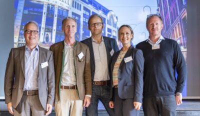 Im Bild der neue Vorstand vom Bundesverband Neue Energiewirtschaft (BNE).