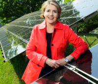 Das Bild zeigt Simone Peter, die Präsidentin des Bundesverbandes Erneuerbare Energien.