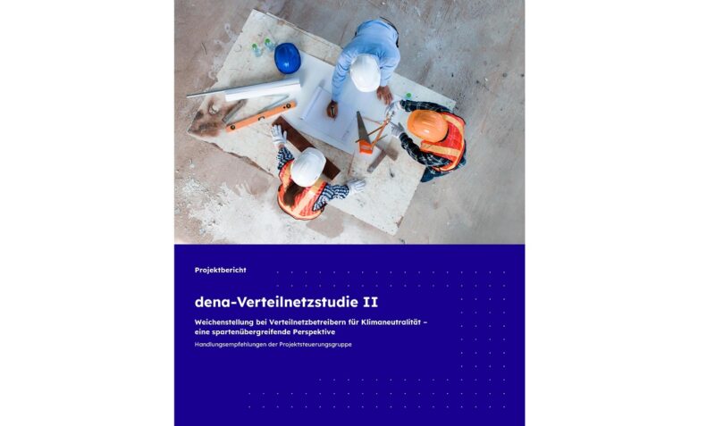 Im Bild das Cover der Dena-Verteilnetzstudie II.