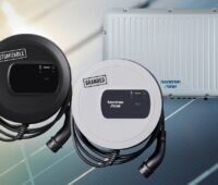 Im Bild die Ghostone Wallbox als Whitelabel und als Produkt von Kontron Solar.