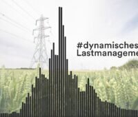 Zu sehen ist eine symbolische Darstellung für ein dynamisches Lastmanagement im Zusammenhang mit Photovoltaik.