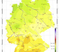 Strahlungskarte: Globalstrahlung in der Bundesrepublik Deutschland, Monatssummen September 2019