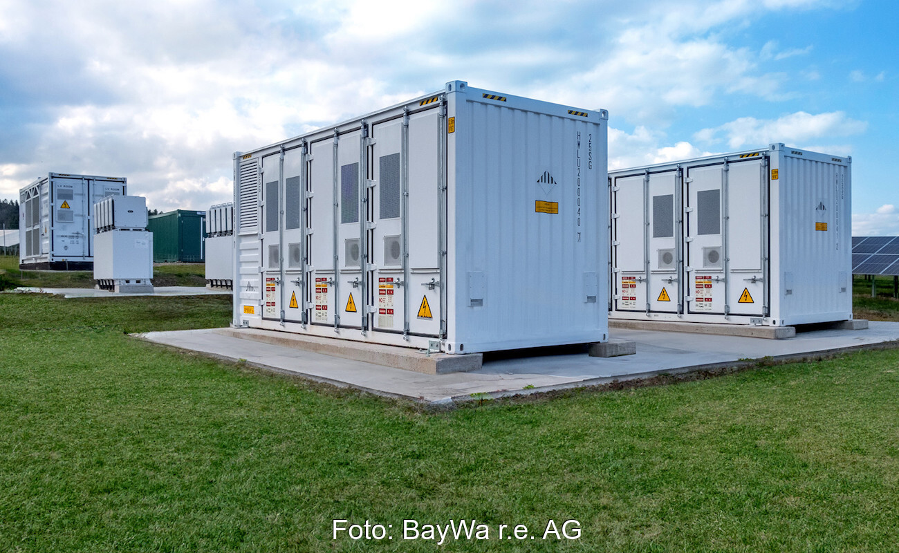 Speichermodule auf einer grünen Wiese