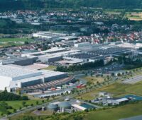 Viessmann Standort in Allendorf, Luftbild, Wärmepumpen-Fertigung