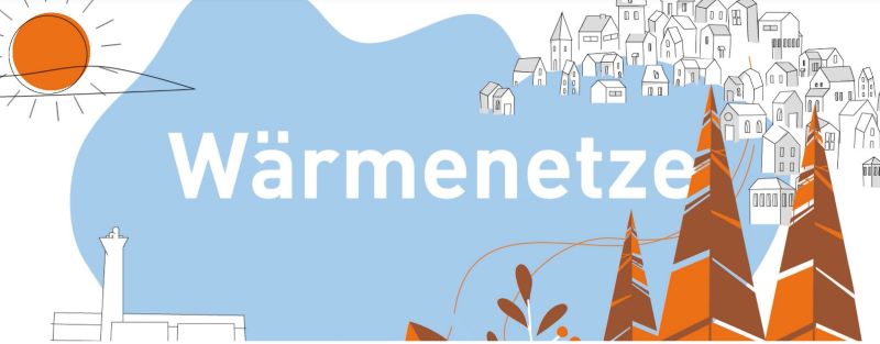 Screenshot der Animation für kommunale Wärmenetze